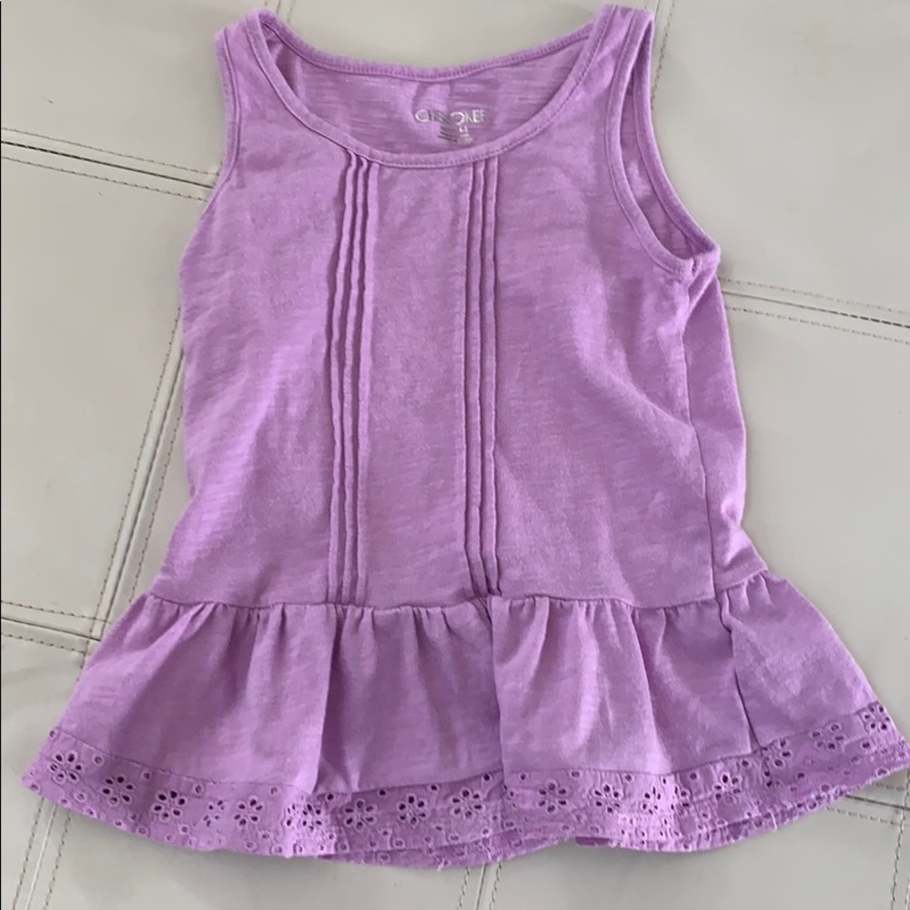 Cherokee Girls Purple Tank Sz 4/5